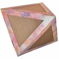 Petpurifiers Ultra Premium Collapsible Puzzle Pet Cat Scratcher House, Pink Pattern - One Size PE2640302